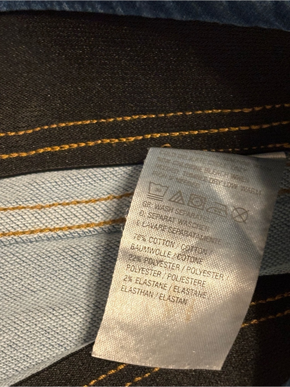 Denim & Co Women’s XL Pull On Cargo Jeans Stretch Blue Denim NWT - Picture 6 of 7